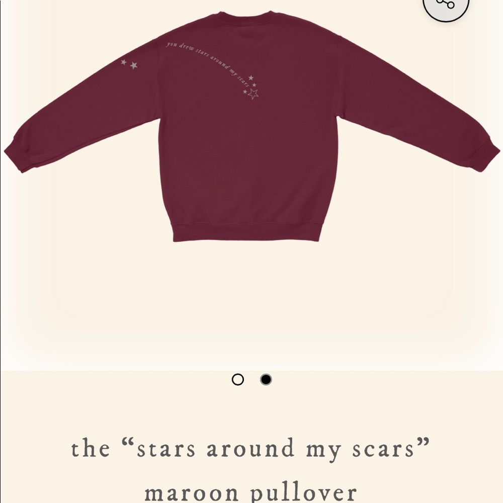 taylor swift stars around my scars pullover NEW - Picture 4 of 16